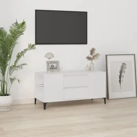 Mueble para TV madera contrachapada blanco 102x44,5x50 cm de vidaXL, Muebles TV - Ref: Foro24-819604, Precio: 62,98 €, Descue...