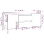 Mueble para TV madera contrachapada blanco 102x44,5x50 cm de vidaXL, Muebles TV - Ref: Foro24-819604, Precio: 63,51 €, Descue...