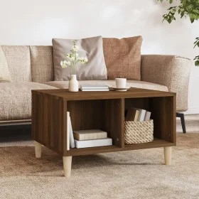 Couchtisch aus braunem Eichensperrholz, 60 x 50 x 36,5 cm von vidaXL, Couchtisch - Ref: Foro24-821035, Preis: 31,44 €, Rabatt: %