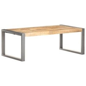 Mesa de centro madera de mango rugosa 110x60x40 cm de vidaXL, Mesas de centro - Ref: Foro24-321556, Precio: 142,26 €, Descuen...