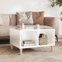 Mesa de centro madera contrachapada blanco brillo 60x50x36,5 cm de vidaXL, Mesas de centro - Ref: Foro24-821030, Precio: 51,9...
