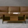 Mesa de centro madera contrachapada marrón roble 90x50x36,5 cm de vidaXL, Mesas de centro - Ref: Foro24-821075, Precio: 49,21...
