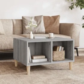 Sonoma gray plywood coffee table 60x50x36.5 cm by vidaXL, Coffee table - Ref: Foro24-821034, Price: 35,04 €, Discount: %