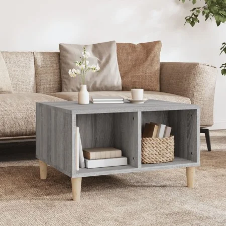 Mesa de centro madera contrachapada gris Sonoma 60x50x36,5 cm de vidaXL, Mesas de centro - Ref: Foro24-821034, Precio: 35,04 ...
