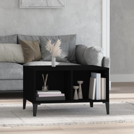 Mesa de centro madera contrachapada negro 60x50x36,5 cm de vidaXL, Mesas de centro - Ref: Foro24-821037, Precio: 40,74 €, Des...