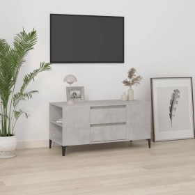 Mueble de TV madera contrachapada gris hormigón 102x44,5x50 cm de vidaXL, Muebles TV - Ref: Foro24-819608, Precio: 83,60 €, D...