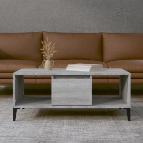 Mesa de centro madera contrachapada gris Sonoma 90x50x36,5 cm de vidaXL, Mesas de centro - Ref: Foro24-821074, Precio: 70,57 ...