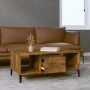Mesa de centro madera contrachapada roble ahumado 90x50x36,5 cm de vidaXL, Mesas de centro - Ref: Foro24-821073, Precio: 70,7...