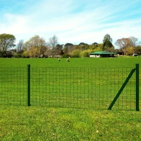 Set de euro valla acero verde 25x1,5 m de vidaXL, Paneles de vallas - Ref: Foro24-140571, Precio: 265,04 €, Descuento: %