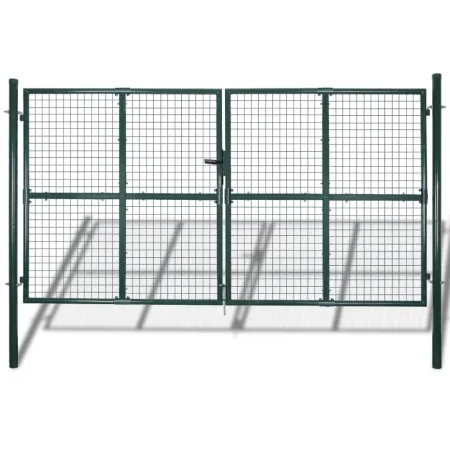 Doppelzauntor aus pulverbeschichtetem Stahl von vidaXL, Gartentore - Ref: Foro24-142025, Preis: 437,08 €, Rabatt: %