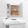 Mueble con espejo y luces LED blanco brillante 70x16,5x60 cm de vidaXL, Tocadores de baño - Ref: Foro24-808879, Precio: 88,90...