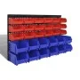 Wall garage storage boxes 30 pcs blue and red by vidaXL, Tool cabinets - Ref: Foro24-140761, Price: 47,92 €, Discount: %