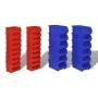 Wall garage storage boxes 30 pcs blue and red by vidaXL, Tool cabinets - Ref: Foro24-140761, Price: 47,92 €, Discount: %