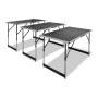 Mesas de empapelar plegables de altura ajustable 3 unidades de vidaXL, Mesas plegables - Ref: Foro24-140641, Precio: 124,81 €...