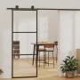 Puerta corredera con herrajes ESG vidrio y aluminio 76x205 cm de vidaXL, Puertas - Ref: Foro24-3081939, Precio: 212,62 €, Des...