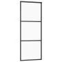 Puerta corredera con herrajes ESG vidrio y aluminio 76x205 cm de vidaXL, Puertas - Ref: Foro24-3081939, Precio: 212,62 €, Des...