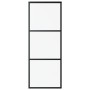 Puerta corredera con herrajes ESG vidrio y aluminio 76x205 cm de vidaXL, Puertas - Ref: Foro24-3081939, Precio: 207,10 €, Des...