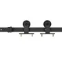 Puerta corredera con herrajes ESG vidrio y aluminio 90x205 cm de vidaXL, Puertas - Ref: Foro24-3081941, Precio: 243,75 €, Des...