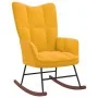 Rocking chair with footrest mustard yellow fabric by vidaXL, Rocking chairs - Ref: Foro24-328157, Price: 133,22 €, Discount: %