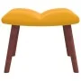 Rocking chair with footrest mustard yellow fabric by vidaXL, Rocking chairs - Ref: Foro24-328157, Price: 133,22 €, Discount: %