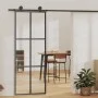 Puerta corredera con herrajes ESG vidrio y aluminio 76x205 cm de vidaXL, Puertas - Ref: Foro24-3081945, Precio: 231,15 €, Des...