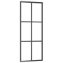 Puerta corredera con herrajes ESG vidrio y aluminio 76x205 cm de vidaXL, Puertas - Ref: Foro24-3081945, Precio: 217,15 €, Des...