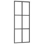 Puerta corredera con herrajes ESG vidrio y aluminio 76x205 cm de vidaXL, Puertas - Ref: Foro24-3081945, Precio: 231,15 €, Des...