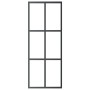 Puerta corredera con herrajes ESG vidrio y aluminio 76x205 cm de vidaXL, Puertas - Ref: Foro24-3081945, Precio: 217,15 €, Des...