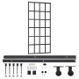 Puerta corredera con herrajes ESG vidrio y aluminio 90x205 cm de vidaXL, Puertas - Ref: Foro24-3081965, Precio: 245,17 €, Des...