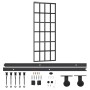 Puerta corredera con herrajes ESG vidrio y aluminio 76x205 cm de vidaXL, Puertas - Ref: Foro24-3081963, Precio: 211,13 €, Des...
