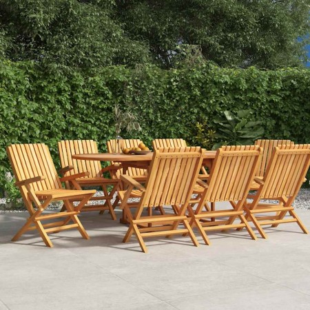 Sillas de jardín plegables 8 uds madera maciza teca 61x67x90 cm en Sillas de jardín | Comprar online en Foru.es