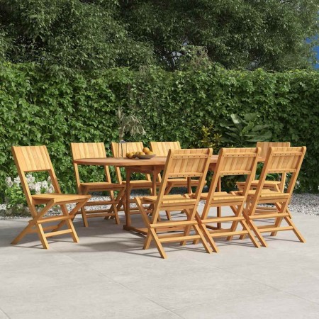 Sillas de jardín plegables 8 uds madera maciza teca 47x61x90 cm en Sillas de jardín | Comprar online en Foru.es