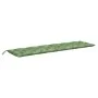 Cojín para banco de jardín tela estampado de hojas 200x50x7 cm de vidaXL, Cojines para sillas y sofás - Ref: Foro24-361656, P...