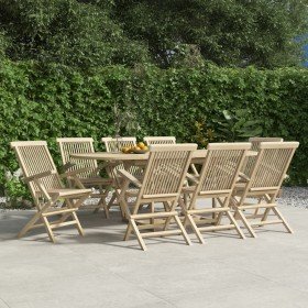 Sillas de jardín plegables 8 uds madera maciza teca 56x61x89 cm en Sillas de jardín | Comprar online en Foru.es
