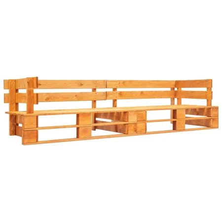 2-Sitzer-Paletten-Gartensofa aus honigbraunem Holz von vidaXL, Gartenbänke - Ref: Foro24-277449, Preis: 140,66 €, Rabatt: %