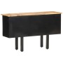 Aparador de madera maciza de mango rugosa y acero 110x30x65 cm de vidaXL, Aparadores - Ref: Foro24-321571, Precio: 137,04 €, ...