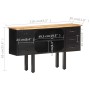 Aparador de madera maciza de mango rugosa y acero 110x30x65 cm de vidaXL, Aparadores - Ref: Foro24-321571, Precio: 137,04 €, ...