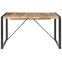 Mesa de comedor madera de mango rugosa 140x140x75 cm de vidaXL, Mesas de cocina y de comedor - Ref: Foro24-321572, Precio: 26...