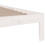 Estructura de cama individual madera maciza blanca 75x190 cm de vidaXL, Camas y somieres - Ref: Foro24-814715, Precio: 93,07 ...
