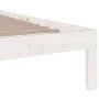 Estructura de cama individual madera maciza blanca 75x190 cm de vidaXL, Camas y somieres - Ref: Foro24-814715, Precio: 73,94 ...