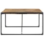 Mesa de comedor madera de mango rugosa 140x140x75 cm de vidaXL, Mesas de cocina y de comedor - Ref: Foro24-321572, Precio: 26...