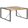 Mesa de comedor madera de mango rugosa 140x140x75 cm de vidaXL, Mesas de cocina y de comedor - Ref: Foro24-321572, Precio: 26...