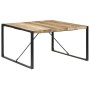 Mesa de comedor madera de mango rugosa 140x140x75 cm de vidaXL, Mesas de cocina y de comedor - Ref: Foro24-321572, Precio: 26...