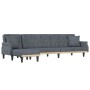 Sofá cama en forma de L terciopelo gris oscuro 271x140x70 cm de vidaXL, Sofás - Ref: Foro24-3157277, Precio: 453,24 €, Descue...