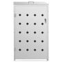 Cobertizo contenedor de basura individual acero inoxidable 240L de vidaXL, Soportes para contenedores de residuos - Ref: Foro...
