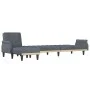 L-förmiges Schlafsofa aus dunkelgrauem Samt, 271 x 140 x 70 cm von vidaXL, Sofas - Ref: Foro24-3157277, Preis: 452,04 €, Raba...