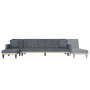 Sofá cama en forma de L terciopelo gris oscuro 271x140x70 cm de vidaXL, Sofás - Ref: Foro24-3157277, Precio: 453,24 €, Descue...