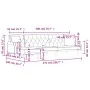 L-förmiges Schlafsofa aus dunkelgrauem Samt, 271 x 140 x 70 cm von vidaXL, Sofas - Ref: Foro24-3157277, Preis: 452,04 €, Raba...