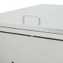 Cobertizo contenedor de basura individual acero inoxidable 240L de vidaXL, Soportes para contenedores de residuos - Ref: Foro...