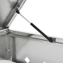 Cobertizo contenedor de basura individual acero inoxidable 240L de vidaXL, Soportes para contenedores de residuos - Ref: Foro...